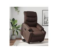 vidaXL Fauteuil inclinable marron similicuir 3206601