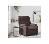 vidaXL Fauteuil inclinable Similicuir Marron