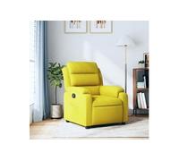 Fauteuil réglable velours jaune