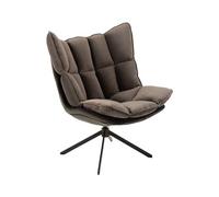 Fauteuil relax avec coussin gris Hector