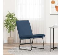 Fauteuil relax bleu, dimensions 52x75x76 cm, revêtement en tissu, design ergonomique, dossier confortable et fonction pivotante, idéal pour se détendre, regarder la télévision, aménager un coin salon,