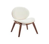swe auteuil Relax décor Bois courbé placage Effet Noyer et Bouclette texturée