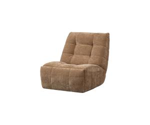 Fauteuil relax électrique 94x98x83 cm tissu côtelé marron clair Hein