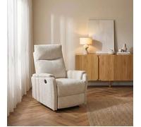 Fauteuil relax électrique ARGOLI 1 place tissu beige