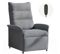Fauteuil Relax Électrique FlexiSpot Fauteuil Inclinable avec Contrôleur Position Assise Allongée 82 x 77 x 104cm, Gris Clair