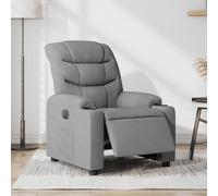 Fauteuil Relax Electrique Gris Clair Tissu 3206627