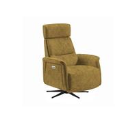 Fauteuil Relax Electrique Microfibre Moutarde - NAZARE -