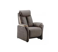 COIMBRA - Fauteuil Relax Electrique New Nobuck Gris Foncé et Beige