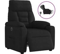 Fauteuil Relax Electrique Noir Tissu Microfibre