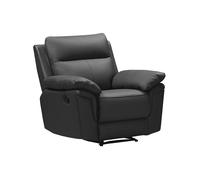 Fauteuil relax en cuir de buffle PAKITA - Noir