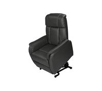 Fauteuil Relax et Releveur Electrique Cuir Noir - TAMISE -