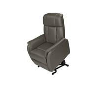 Fauteuil Relax et Releveur Electrique Cuir Taupe - TAMISE -