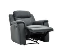 Fauteuil relax EVASION en cuir - Gris