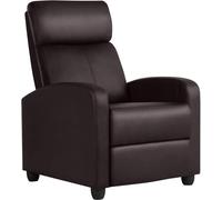 Fauteuil relax, fauteuil télé, fauteuil de repos, fauteuil inclinable avec fonction relax, fauteuil rembourré, revêtement en similicuir, réglable, fauteuil inclinable individuel, salon, chambre, salle