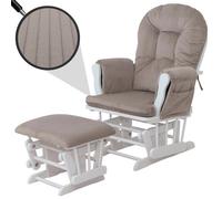 Mendler Fauteuil relax à bascule - Blanc