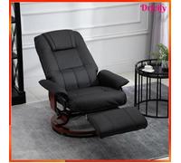 Fauteuil relax inclinable - AKOZON - 6943 - inclinaison 145° - pivotant 360° - piètement bois