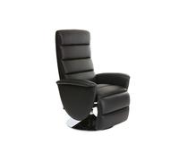 Fauteuil relax manuel noir NELSON