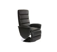 Fauteuil relax manuel noir NELSON