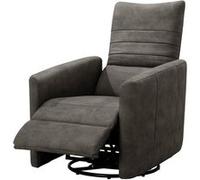 Fauteuil Relax Manuel PushBack Tissu Gris Foncé - ERBA -