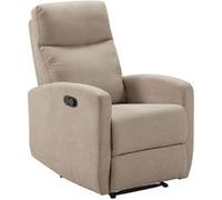 Fauteuil Relax Manuel Tissu Beige - LERIDA - ALTOBUY Beige G