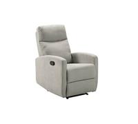 Fauteuil Relax Manuel Tissu Gris Clair - LERIDA - ALTOBUY Gris G