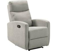 Fauteuil Relax Manuel Tissu Gris Clair - LERIDA - ALTOBUY Gris G