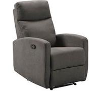 Fauteuil Relax Manuel Tissu Gris Foncé - LERIDA - ALTOBUY Gris G