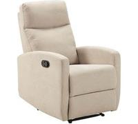 Fauteuil Relax Manuel Tissu Ivoire - LERIDA - ALTOBUY Beige G