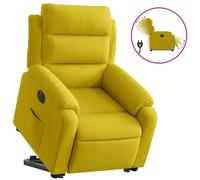 Fauteuil relax releveur électrique jaune velours
