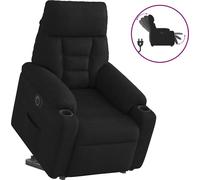 Fauteuil Relax Releveur Électrique Noir Tissu microfibre