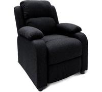 Fauteuil relax Riga tissu Noir