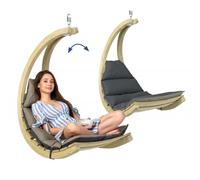 Fauteuil relax suspendu Swing CHAIR Amazonas anthracite en bois