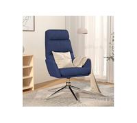 vidaXL Fauteuil relax tissu blauw Bleu G