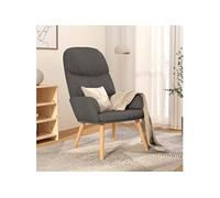 vidaXL Fauteuil relax tissu gris clair Gris clair G