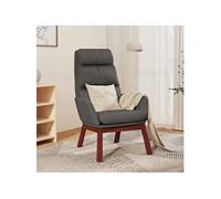 vidaXL Fauteuil relax tissu gris foncé Siège salle de séjour