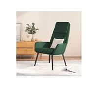 vidaXL Fauteuil relax tissu jaune foncé Vert G