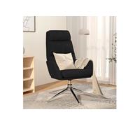vidaXL Fauteuil relax tissu noir Noir G