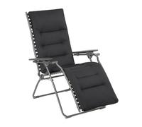 Fauteuil Relax Transat Jardin - Chaise Longue Matelassé Zéro Gravité - Evolution - Becomfort® - Gris Dark Grey - Lafuma Mobilier