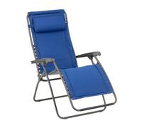 Fauteuil Relax Transat Jardin - Chaise Longue Matelassé Zéro Gravité - Rsx Clip - Lightcomfort® - Bleu Denim - Lafuma Mobilier