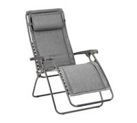 Fauteuil Relax Transat Jardin - Chaise Longue Matelassé Zéro Gravité - Rsx Clip - Lightcomfort® - Gris Ombre - Lafuma Mobilier