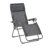 Fauteuil Relax Transat Jardin - Chaise Longue Zéro Gravité - Futura - Batyline® Duo - Gris Obsidian - Lafuma Mobilier