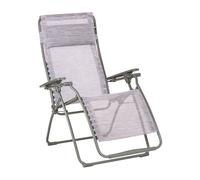 Fauteuil Relax Transat Jardin - Chaise Longue Zéro Gravité - Futura - Velio - Mauve Flora - Lafuma Mobilier