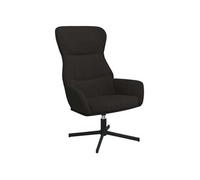 vidaXL Fauteuil relax velours noir noir G