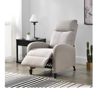 Fauteuil Relaxant Bregenz Inclinable et Repose-Pieds Textile Marron