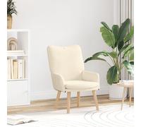 Fauteuil Relaxant Cream en Tissu Corde