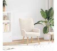 Fauteuil Relaxant Vidaxl En Tissu Crémeux Imitant La Laine