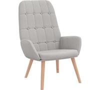 Fauteuil relaxant en tissu gris nuage