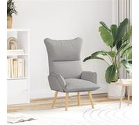 Fauteuil Relaxant en Tissu Gris Nuage Gris G