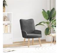 Fauteuil relaxant en velours côtelé gris foncé Gris foncé G