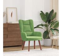 Fauteuil Relaxant en Velours Vert Clair